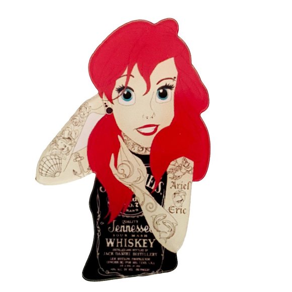 Pin Jewelry - 2/$15 Ariel Tattooed Gothic Punk Acrylic Pin